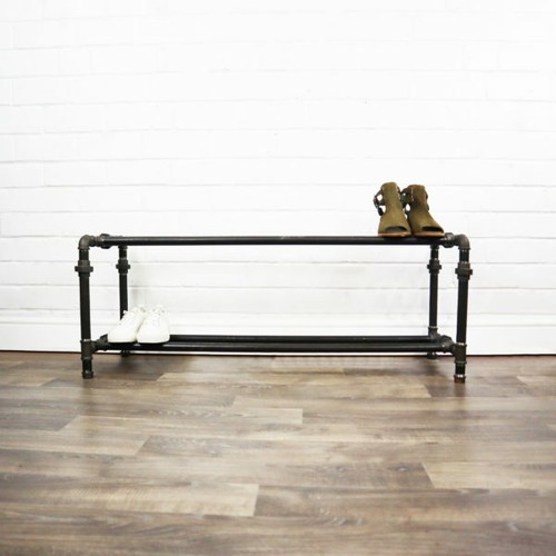 Industrial shoe rack raw - raw, steel