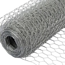 Chicken Wire Mesh Fencing Galvanised Wire Netting  5m 10m 25m Roll 13-50mm