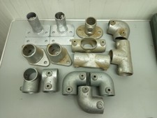 13 x Various 48mm tube clamp fittings / railing fittings
