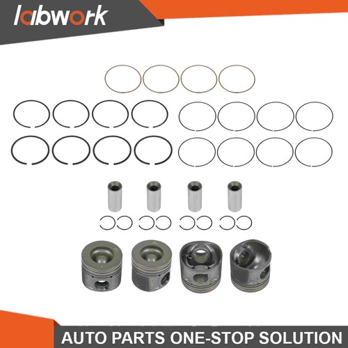 Piston with rings p22dte - rings, x