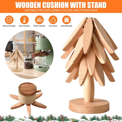 Tree shape trivet set - tree,