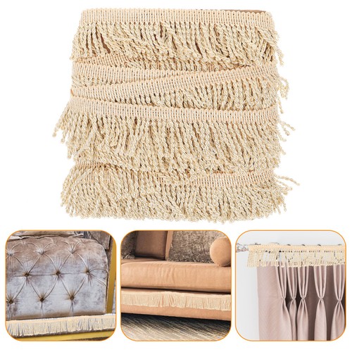 Diy tassel fringe trim golden - fringe,