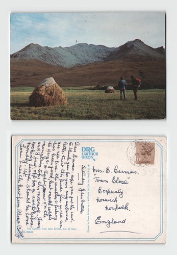 Postcard the cuillins from - -,