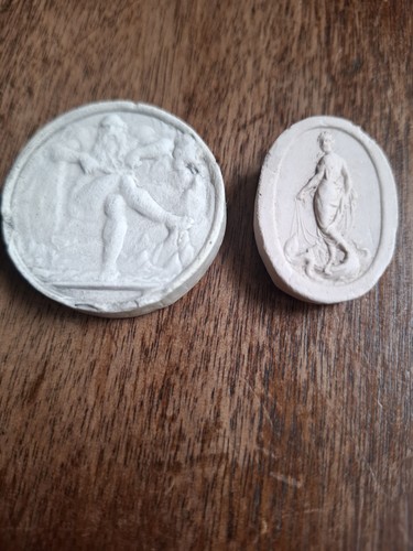 Two vintage plaster - two,