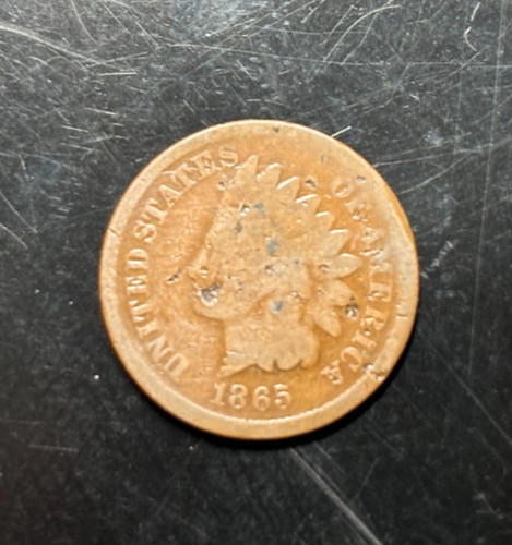 1865 indian head - indian, coin,