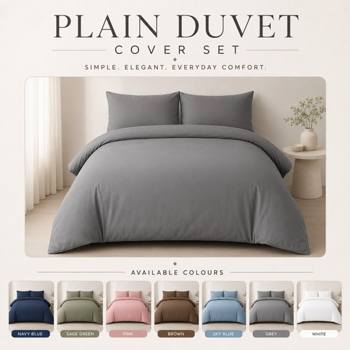 Plain duvet cover bedding set - duvet,
