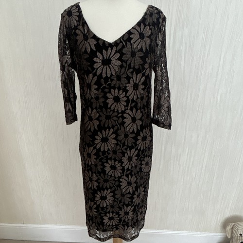 Pomodoro black beige floral - pomodoro,