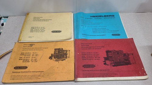 Parts book original heidelberg - book,