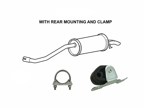 Rear exhaust tail - rear, back