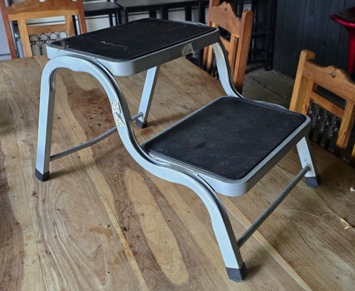 Step stool silver - stool, frame