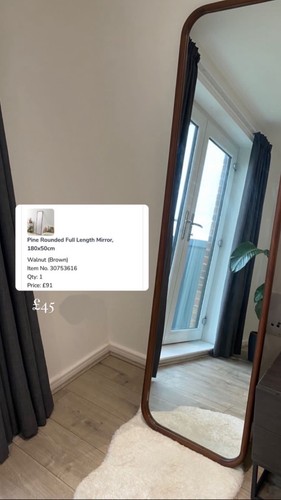 Dunelm pine rounded - , full