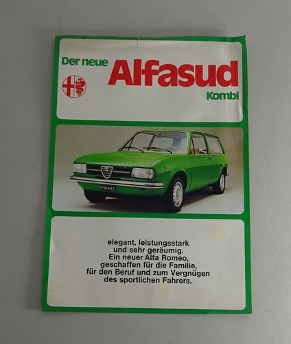 Brochure alfa romeo alfasud - romeo,