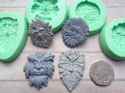 Mini craft mould - green, man