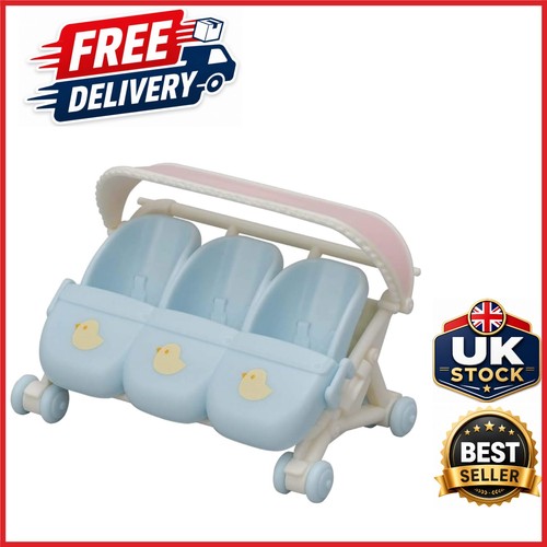 Triplets stroller dollhouse - stroller,