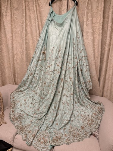 Bridal dress blue - bridal, teal