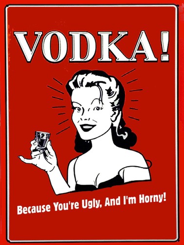 Vodka retro metal - vodka,,