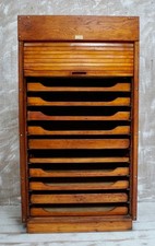 Antique oak warings tambour - oak,