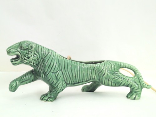 Vtg green glossy mid - green,