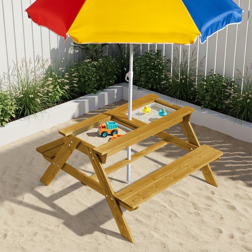 Kids picnic table sand and - kids, table,