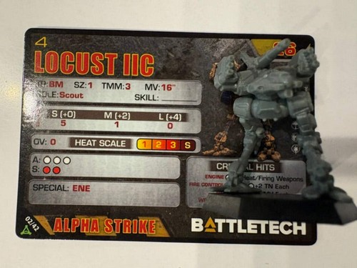 Battletech locust iic - locust, single