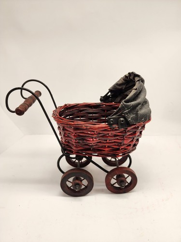 Vintage wood metal ratan - vintage,