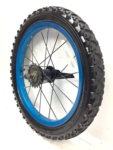 Bicycle rear blue - bicycle, wheel