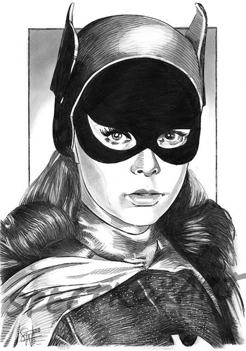 Batman original art batgirl - original, "batgirl"