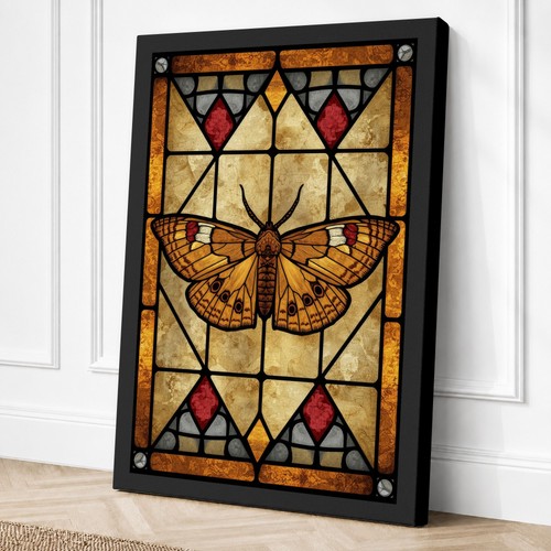 Stained glass butterfly art - stained,