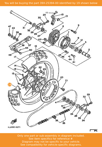 Yamaha spacer bead - yamaha, spacer,bead