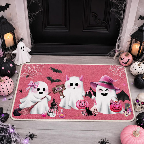 Pink spooky ghost halloween - spooky,
