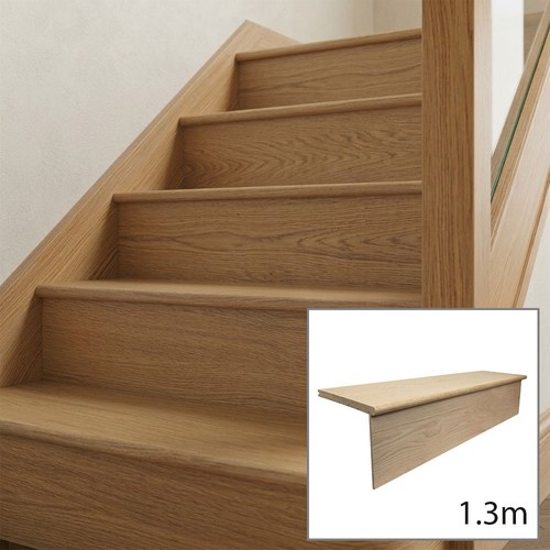Solid oak stair cladding 3m - cladding, 1.3m