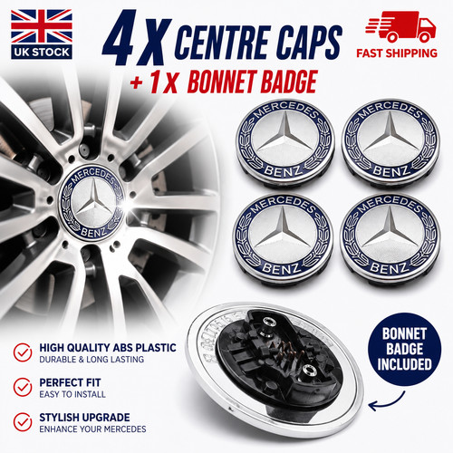 Mercedes blue alloy wheel - alloy,
