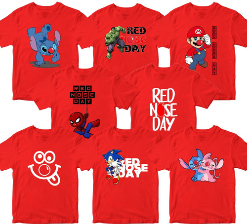 Kids boys girls red nose - red,