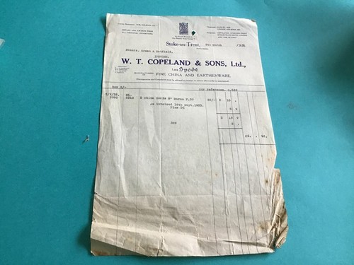 Copeland sons ltd 1936 - &,