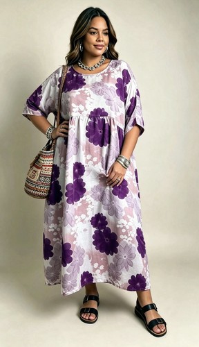 Floral kaftan maxi dress - floral,