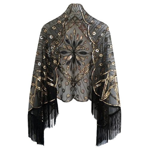 Sequin wedding cape - sequin,