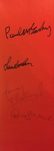 Wings hand signed book sleeve - signed,