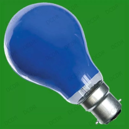 25w blue incandescent - 2x,