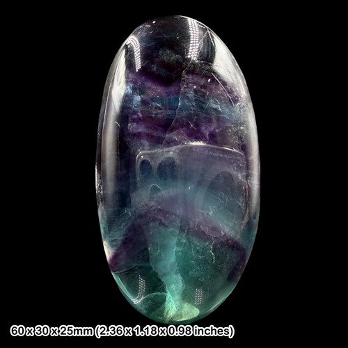 Rainbow fluorite palm stone - palm,