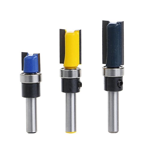 3pcs inch shank flush - 3pcs, 1/4-inch
