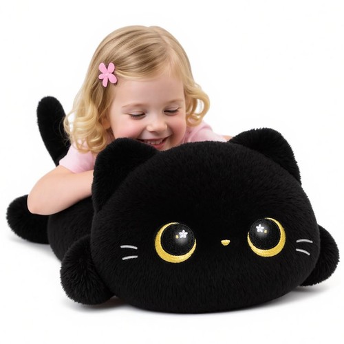 Mewaii cute black cat plush - mewaii,