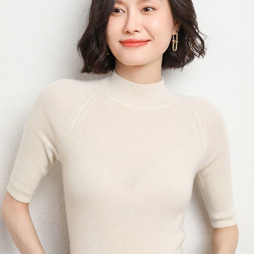 Women knit half sleeve jumper - women,