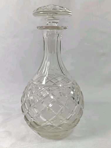 Vintage diamond cut glass - diamond,