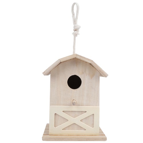 Mini outdoor wooden bird house - bird,