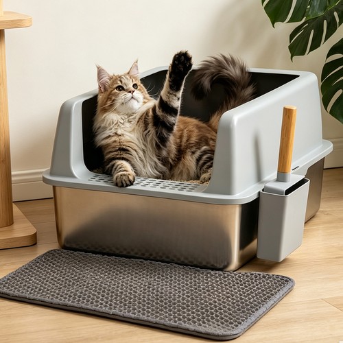 Stainless steel cat - xl,