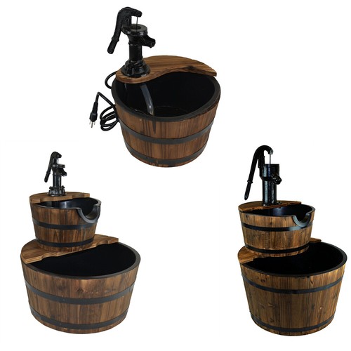 Water fountains outdoor wood - water,