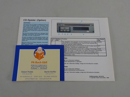 Operating instructions for - for, cd