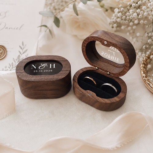 Personalised walnut wedding - personalised,