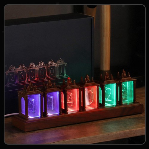 Imitated nixie tube clock - nixie,