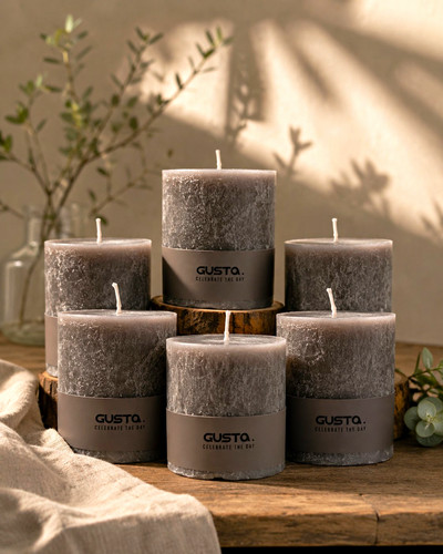 Pack gusta rustic grey - pack, of